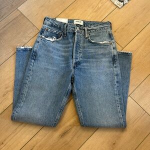 Agolde Riley Crop in Quiver